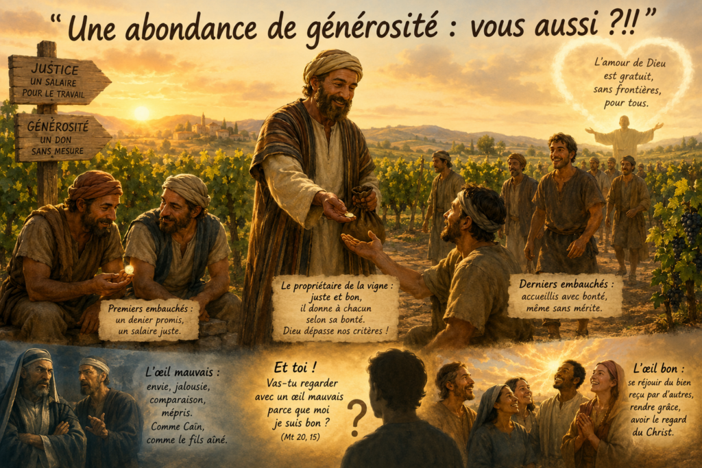 Parole partagée : « Une abondance de générosité : vous aussi ?!! »
